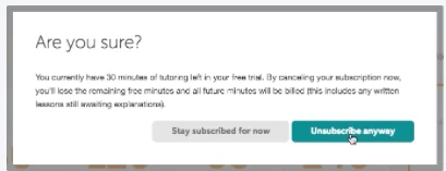 Unsubscribe anyway