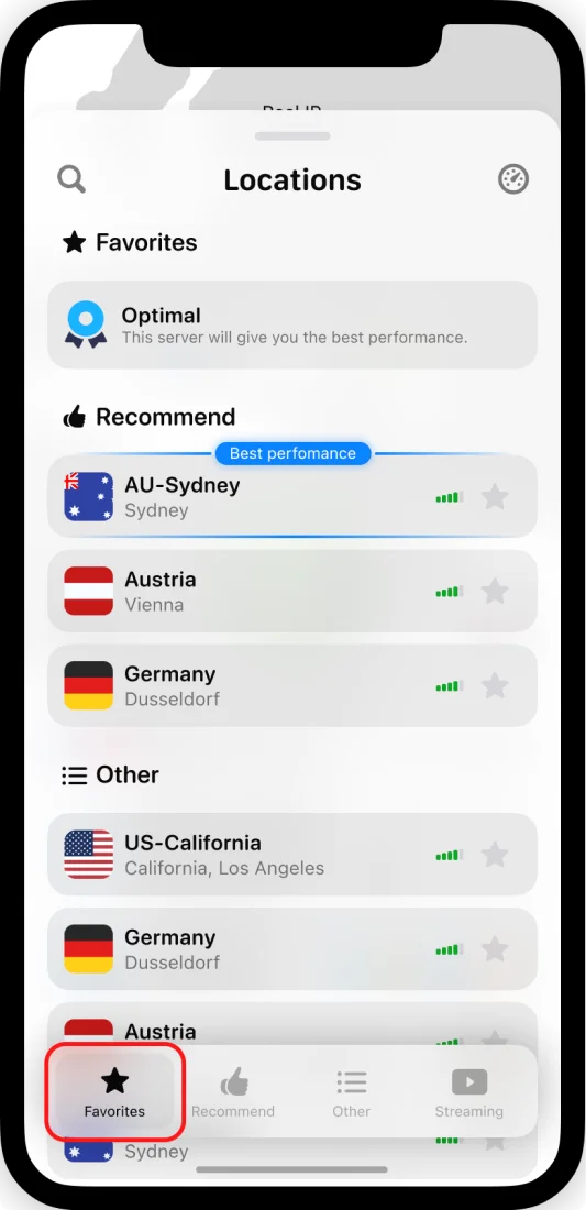 VPN servers of KeepSolid VPN Unlimited app - All and Recommended