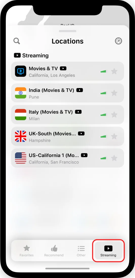 VPN servers of KeepSolid VPN Unlimited app - All and Recommended
